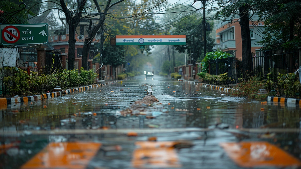 दिल्ली-एनसीआर में भारी बारिश: जलजमाव, यातायात बाधित, और एयरपोर्ट की छत गिरने से भारी नुकसान