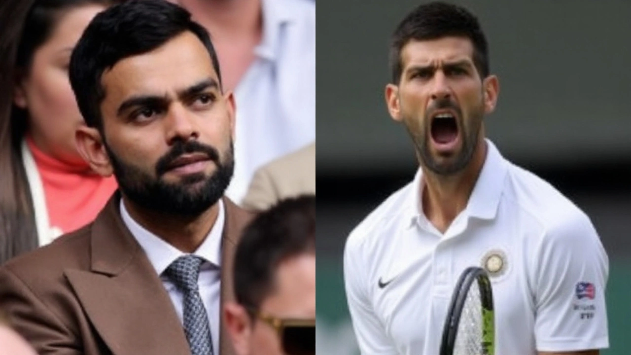 Novak Djokovic को विराट कोहली का खुला समर्थन: विंबलडन 2025 में सेंटर कोर्ट के दबाव की क्रिकेट से तुलना